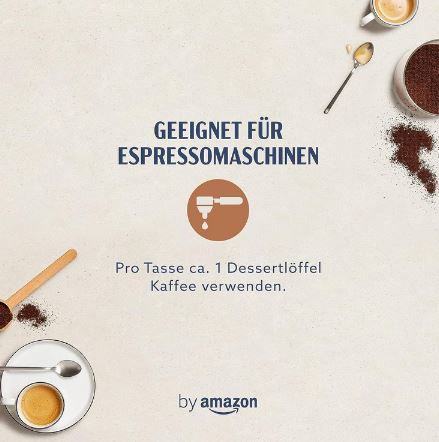 4 x 250g by Amazon Kaffee Espresso Crema, gemahlen ab 5,97€ (statt 11€)