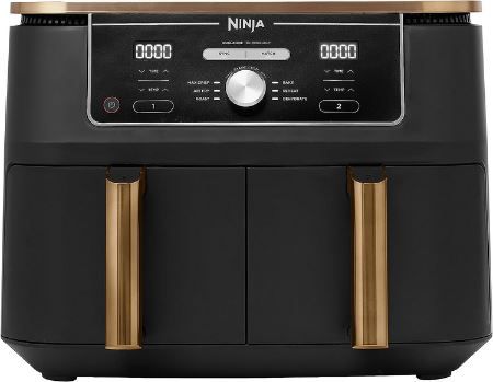 Ninja Foodi AF400EUCP MAX 2 Zonen Heißluftfritteuse, 9.5L für 249€ (statt 300€)