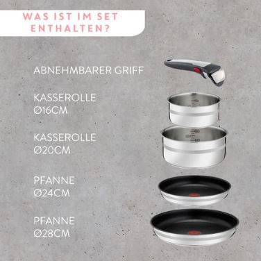 Tefal Jamie Oliver Ingenio G6 Pfannen & Topfset, 9 tlg. für 162,06€ (statt 216€)