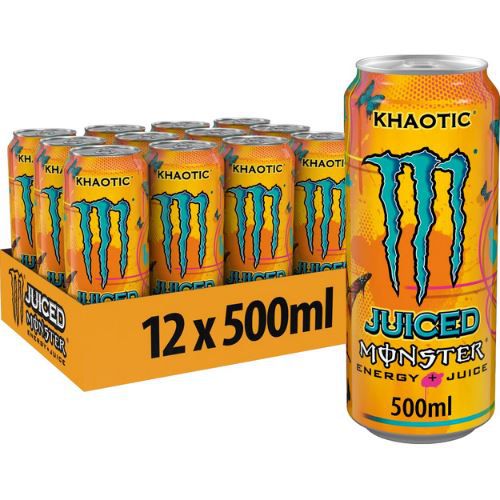 12er Pack Monster Energy Juiced Khaotic, 0,5L ab 11,69€ + Pfand (statt 20€)