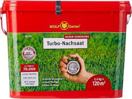 WOLF Garten Turbo Nachsaat für 120 m² für 9,34€ (statt 37€)