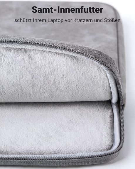 UGREEN 13,3   14 Zoll Laptoptasche mit Samt Innenfutter für 14,38€ (statt 18€)