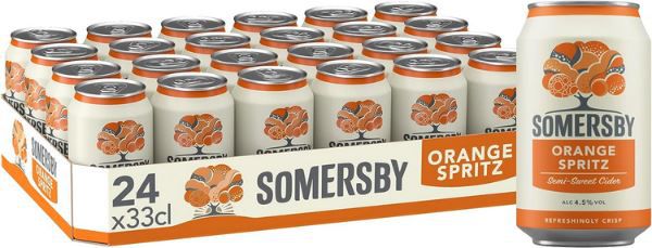 24x Somersby Orange Spritz Cider, 0,33l ab 23,74€ + Pfand (statt 36€)