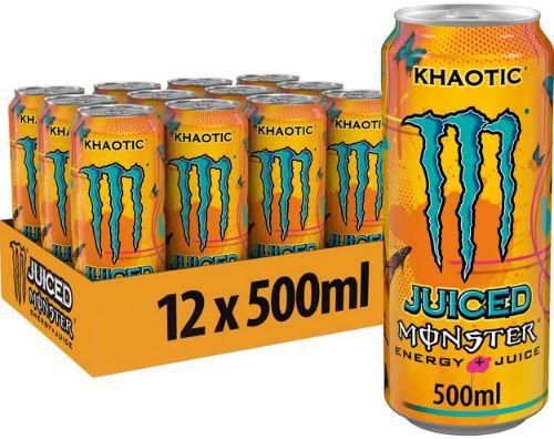 12er Pack Monster Energy Juiced Khaotic, 0,5L ab 11,69€ + Pfand (statt 20€)