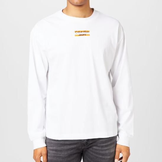 Calvin Klein Jeans Shirt in Weiß für 35,94€ (statt 60€)