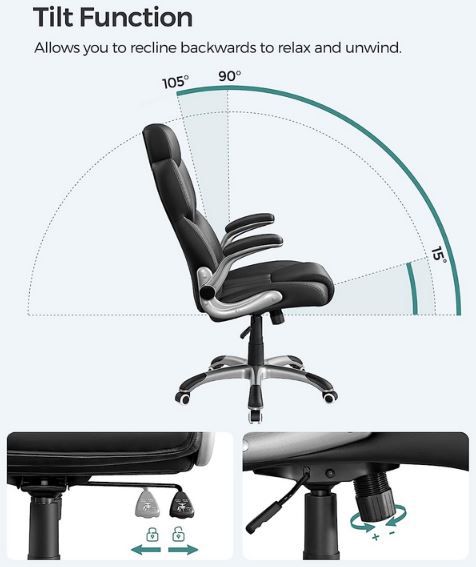 Songmics OBG65BK ergonomischer Bürostuhl für 81,99€ (statt 102€)