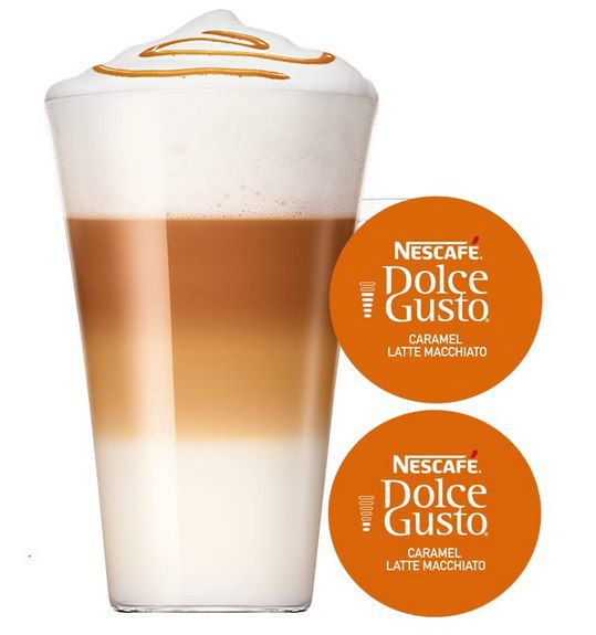 96 Kapseln NESCAFÉ Dolce Gusto Latte Macchiato Caramel für 19,79€ (statt 30€)