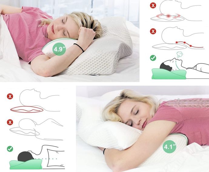 Elviros Orthopädisches Kissen aus Memory Foam für 24,99€ (statt 40€)