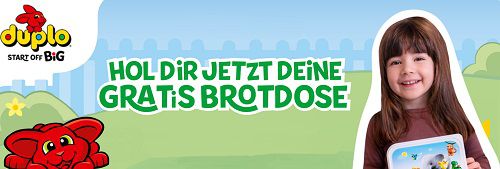 Mit Kauf von Lego Duplo Produkten Brotbox gratis