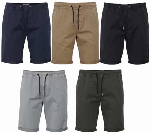 3x BLEND Bradley Chino Shorts Hose mit Kordelzug für 29,97€ (statt 75€)