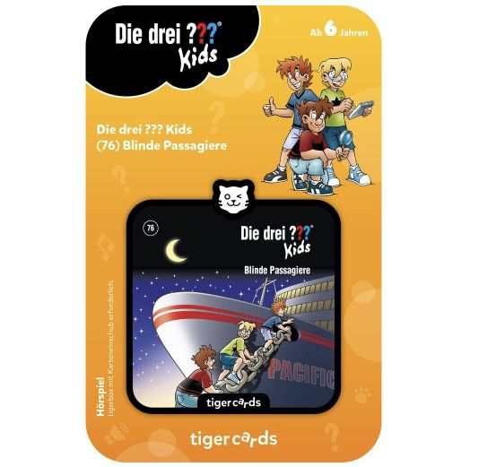 tigercard Die drei ??? Kids   Folge 76 Blinde Passagiere für 3€ (statt 7€)