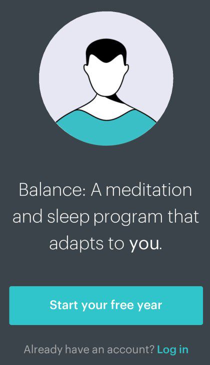 Balance: Meditation & Sleep App   1 Jahr gratis (statt 77€)