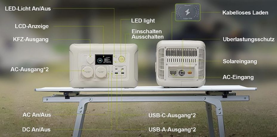 Allpowers R600 LiFePO4 Powerstation mit 299Wh für 167,39€ (statt 223€)