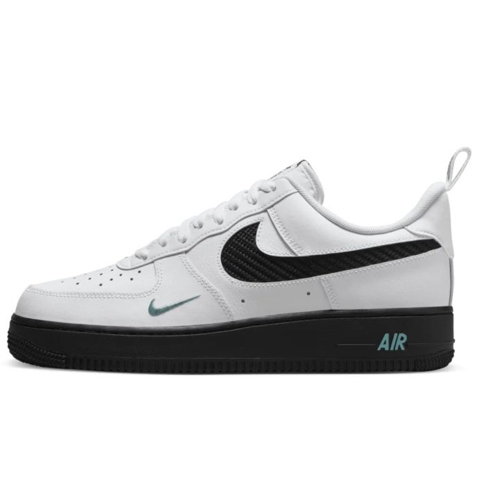 black and teal air force ones