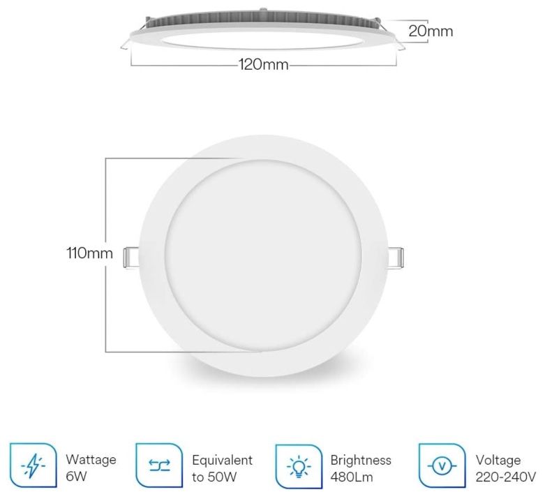 4x 6W LED RGB Einbaustrahler mit App Anbindung für 19,99€ (statt 50€)