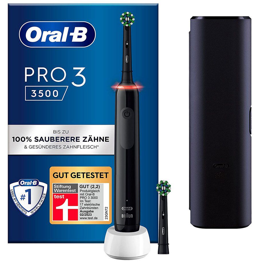 Oral B Pro 3 3500 Black Edition Set mit Etui für 29,99€ (statt 50€)