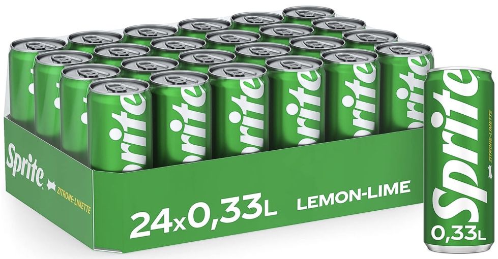 24x Sprite Dosen mit 0,33L ab 13,49€ + Pfand (statt 20€)