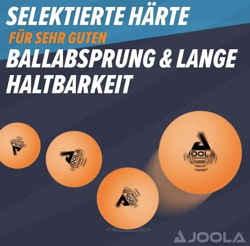 48x JOOLA Training Tischtennisbälle mit 3 Sternen & ⌀ 40mm für 14,99€ (statt 24€)
