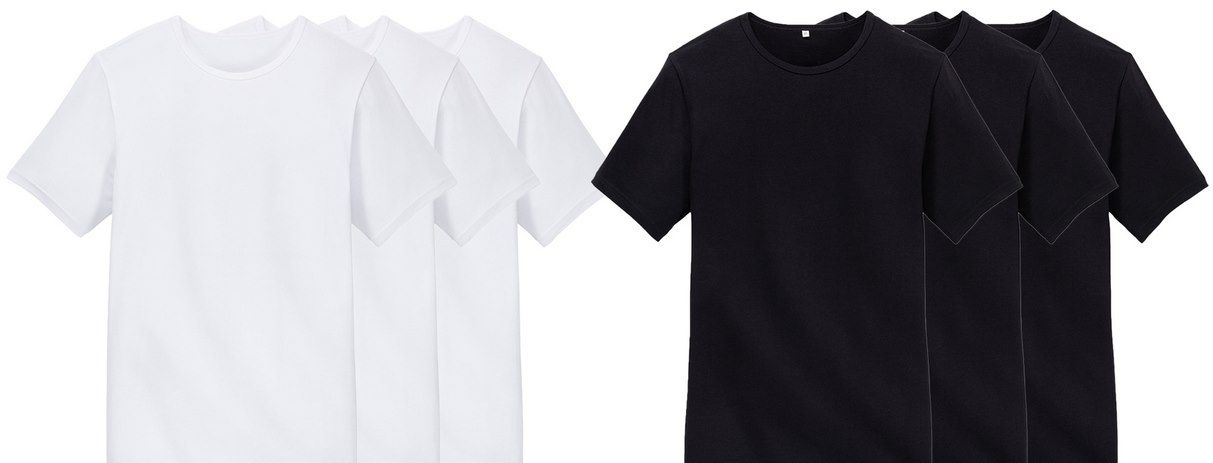 9x watson´s Basic T Shirt aus Bio Baumwolle für 29,97€