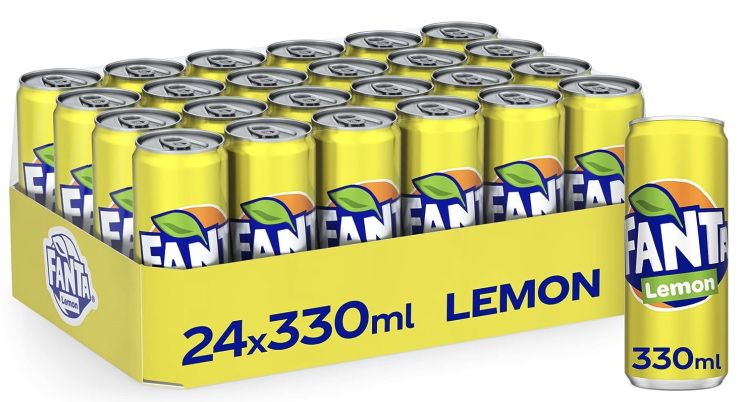 🍋 24x Fanta Lemon je 330ml Dose für 14,84€ (statt 20€)   0,62€ pro Dose