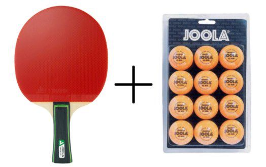 JOOLA Match Lite Tischtennisschläger + 12x Bälle für 16,99€ (statt 30€)