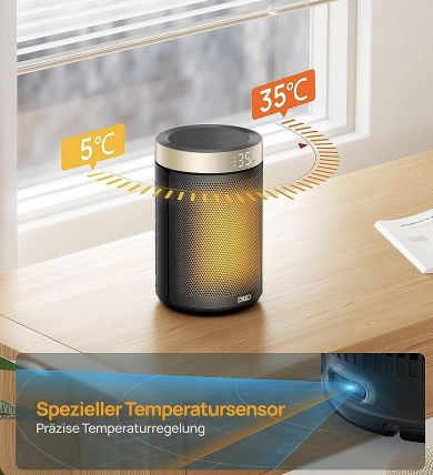 Dreo 1500W Heizlüfter mit PTC Keramik für 31,49€ (statt 45€)