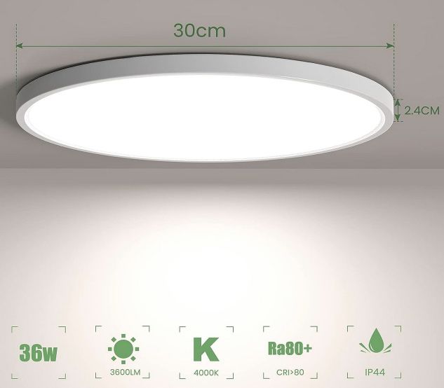 OTREN 36W LED Deckenlampe in Kalt  oder Neutralweiß für 16,89€ (statt 26€)