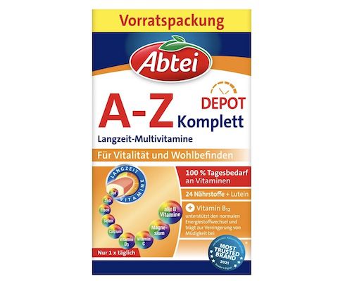 120 Tabletten Abtei A Z Komplett Langzeit Multivitamine für 11,12€ (statt 16€)