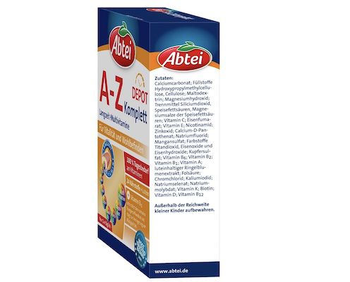 120 Tabletten Abtei A Z Komplett Langzeit Multivitamine für 11,12€ (statt 16€)