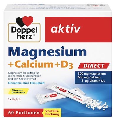 🖤❤️ 60 Portionen Doppelherz Magnesium + Calcium + D3 DIRECT für 11,11€ (statt 13€)