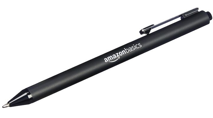 12x Amazon Basics   Einziehbarer Kugelschreiber für 4,98€ (statt 6€)