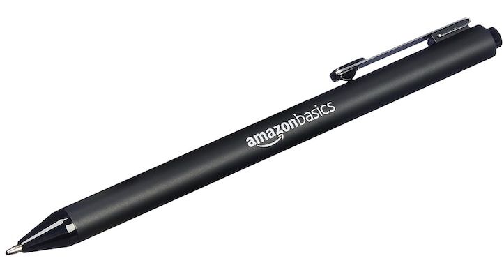 12x Amazon Basics   Einziehbarer Kugelschreiber für 4,41€ (statt 6€)