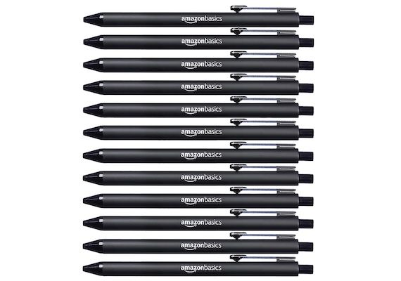 12x Amazon Basics   Einziehbarer Kugelschreiber für 4,98€ (statt 6€)