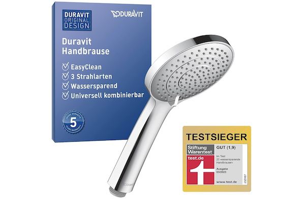 Duravit Universal Duschkopf mit 3 Strahlarten für 14,66€ (statt 24€)