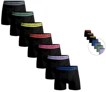 7x Muchachomalo Solid Boxershorts, Herren für 45,90€ (statt 56€)