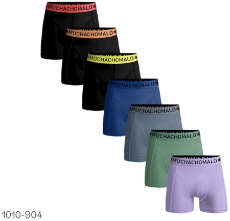 7x Muchachomalo Solid Boxershorts, Herren für 45,90€ (statt 74€)