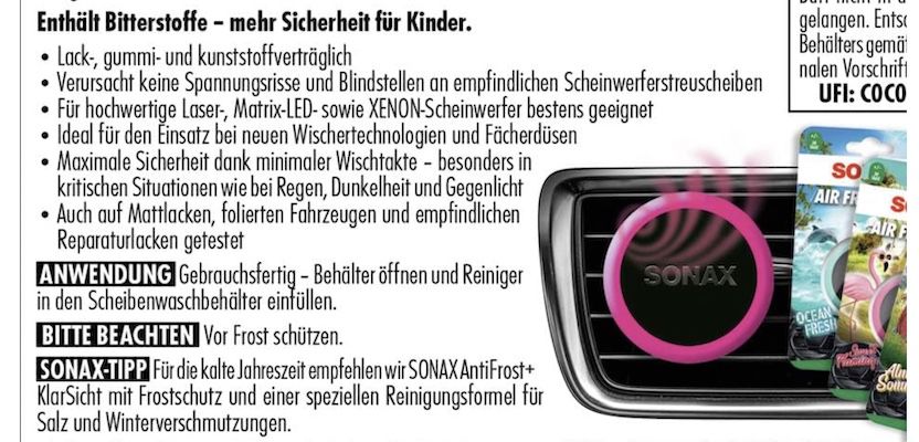 5L SONAX ScheibenReiniger für 7,95€ (statt 12€)