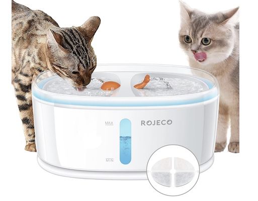 ROJECO Katzenbrunnen für 2 Katzen für 19,34€ (statt 43€)