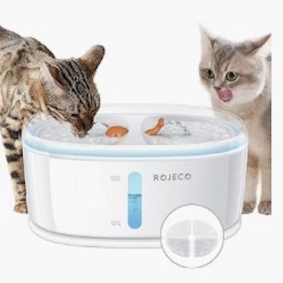 ROJECO Katzenbrunnen für 2 Katzen für 19,99€ (statt 40€)
