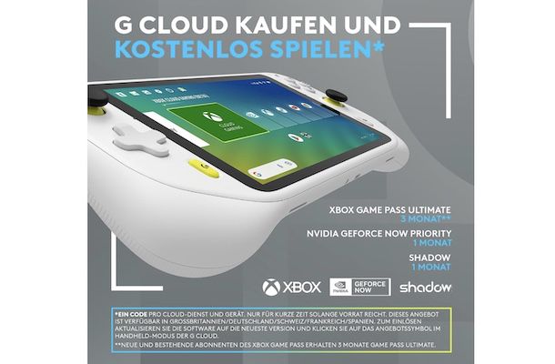Logitech G Cloud Gaming Handheld für 284€ (statt 350€)