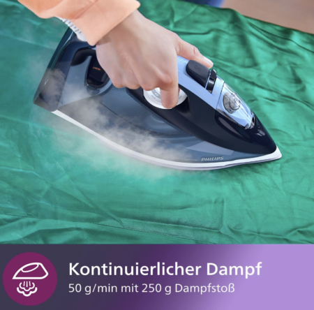 Philips Azur 7000 Serie Dampfbügeleisen, 2800 W für 50,99€ (statt 61€)