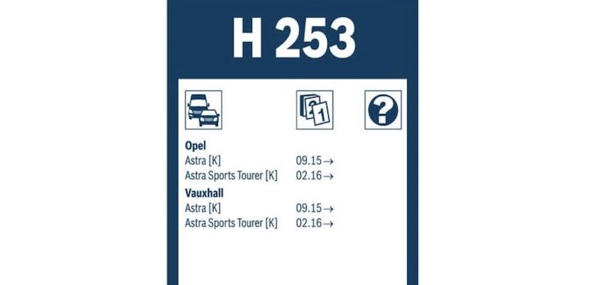 Bosch Scheibenwischer Rear H253 für 3,62€ (statt 6€)