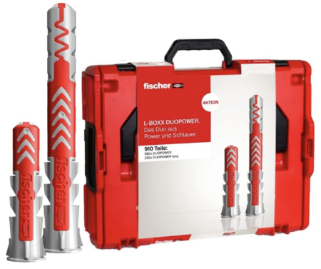 Fischer L Boxx 102 DuoPower, Dübelset für 120,99€ (statt 158€)