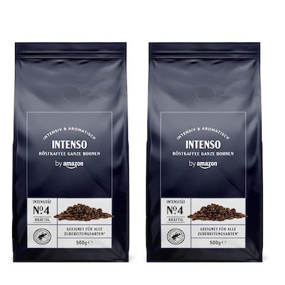 2x 500g by Amazon Kaffeebohnen Caffè Intenso ab 8,15€