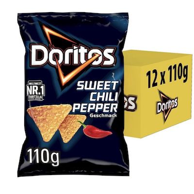 🌶️ 12x Doritos Tortilla Nachos mit süßem Chili-Geschmack für 13,59€ (statt 21€)