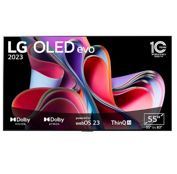 LG OLED55G39LA OLED evo TV (120Hz) für 1.425€ (statt 1.874€) + 150€ Cashback