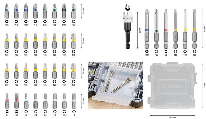 Bosch Pro Bit Set Pick&Click 40 teilig + Bithalter für 19,99€ (statt 24€)