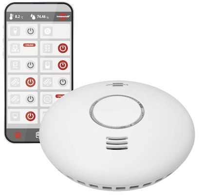 Brennenstuhl Connect WiFi Rauch und Hitzewarnmelder WRHM01 für 23,99€ (statt 37€)