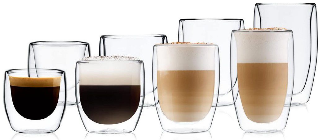 8 x Glaswerk Design Latte Macchiato Gläser doppelwandig für 37,34€ (statt 53€)
