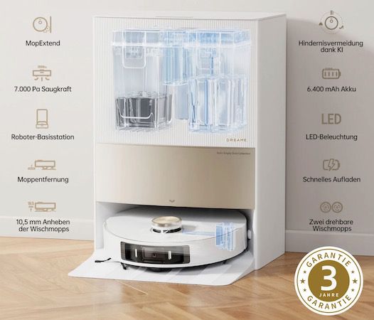 Dreame Saugroboter L20 Ultra Complete mit anhebbaren Wischmops für 699€ (statt 799€)